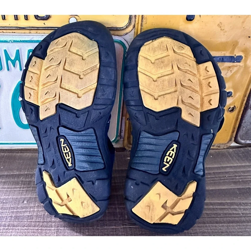 KEEN Newport Kid's Sandals Shoes Summer Blue Drawstring Hiking Size 11